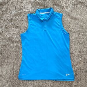 Nike Golf women’s Bright Blue Sleeveless Polo Tank